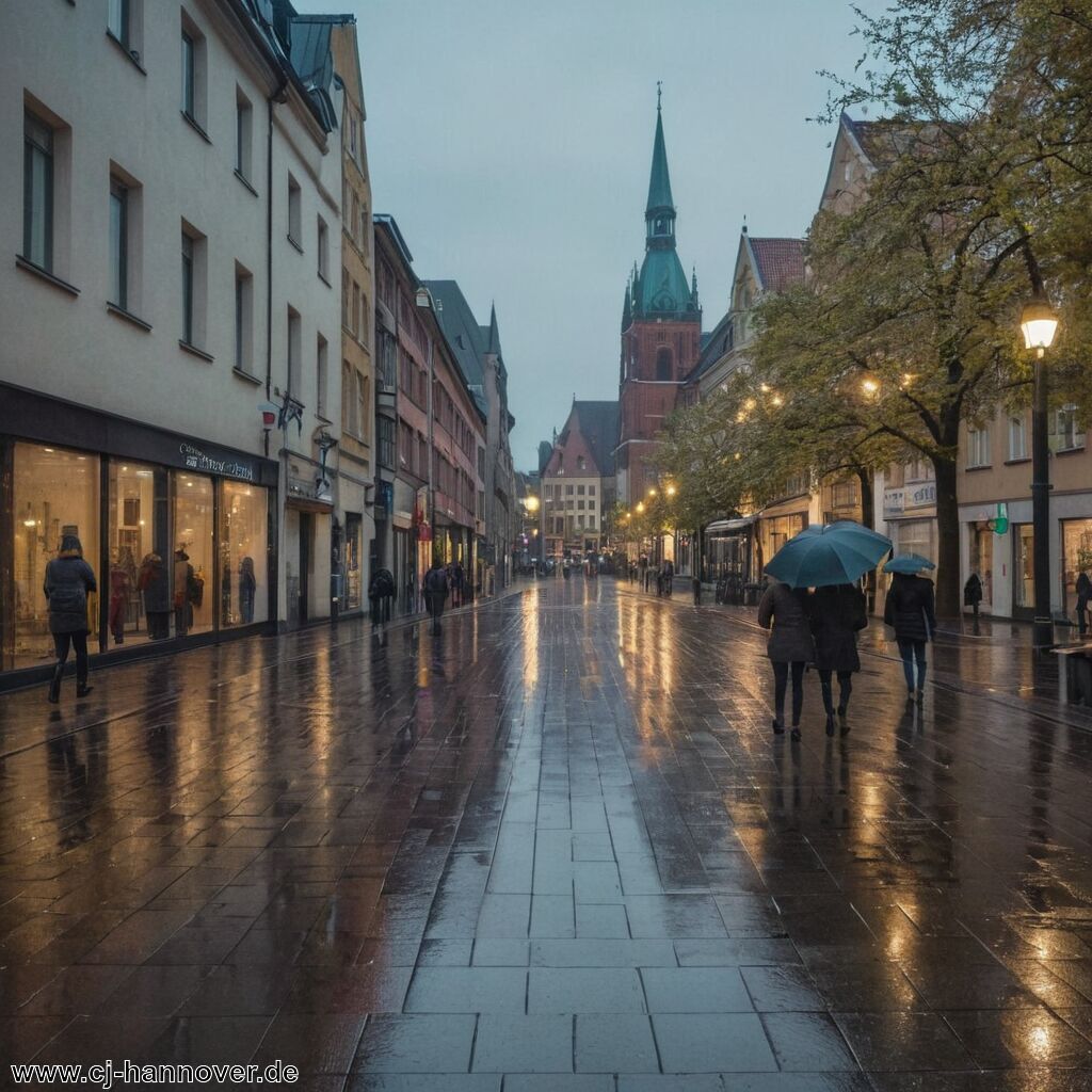 Hannover bei Regen