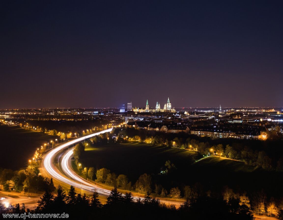 Aussichtspunkte mit Stadtblick nutzen - Hannover bei Nacht erleben