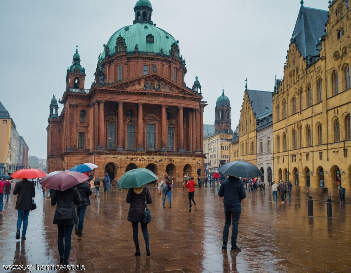 Das Museum bietet Schutz vor Nässe - Hannover bei Regen
